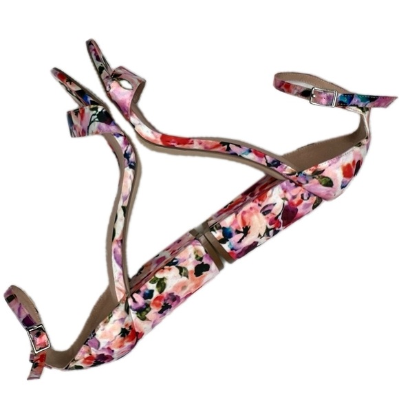 Madden Girl Heeled Sandals BEELLA Ankle Strap Block Heel Floral Multicolor 6.5 - Picture 10 of 15